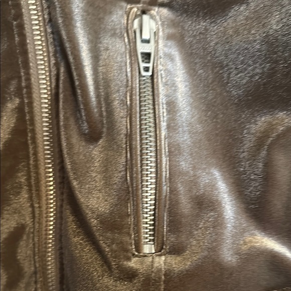 NWOT BLANK NYC Velour Brown Moto Jacket - Picture 3 of 10